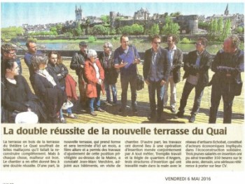 Visite du chantier Terrasse du Théâtre du Quai